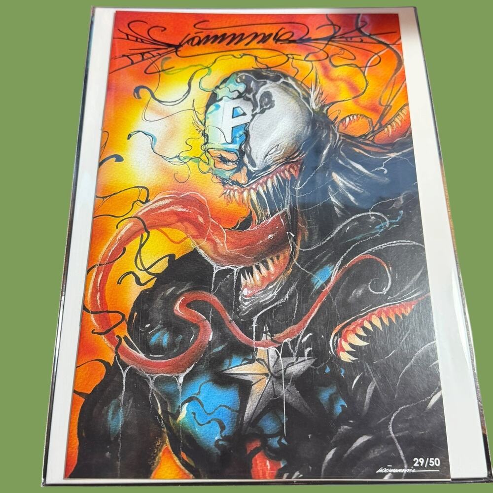 Gorkem Demir Sketchbook Venomized Captain America LTD Edition Comic Book 2025